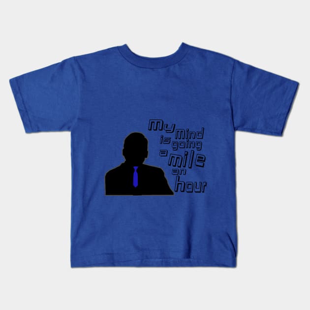 Micheal Scott Speed Kids T-Shirt by Jay103